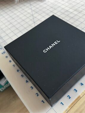 CHANEL Black Box with White Logo